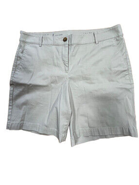 Talbots The Weekend Short Womens Size 10 Beige Cotton Blend High Rise Casual